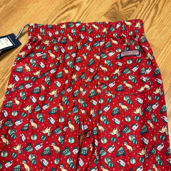 NEW Vineyard Vines Red‎ Knit Christmas Lounge Pants boys size L - Picture 7 of 8